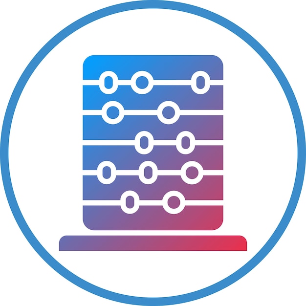 Wektorowy projekt Abacus Icon Style