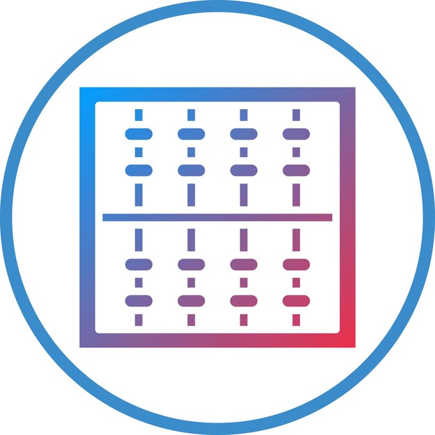 Wektorowy projekt Abacus Icon Style