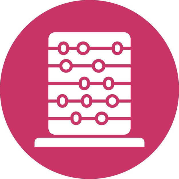 Wektorowy projekt Abacus Icon Style