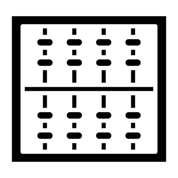 Wektorowy projekt Abacus Icon Style