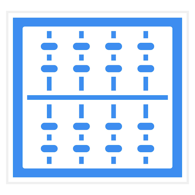 Wektorowy projekt Abacus Icon Style