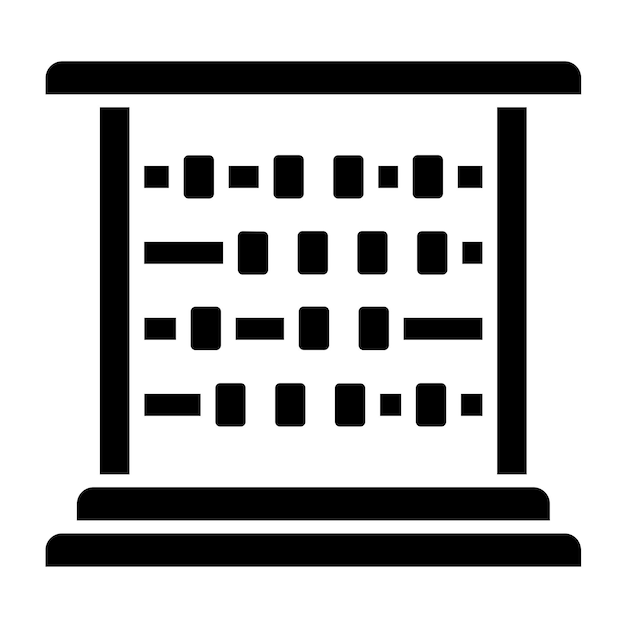 Wektorowy projekt Abacus Icon Style