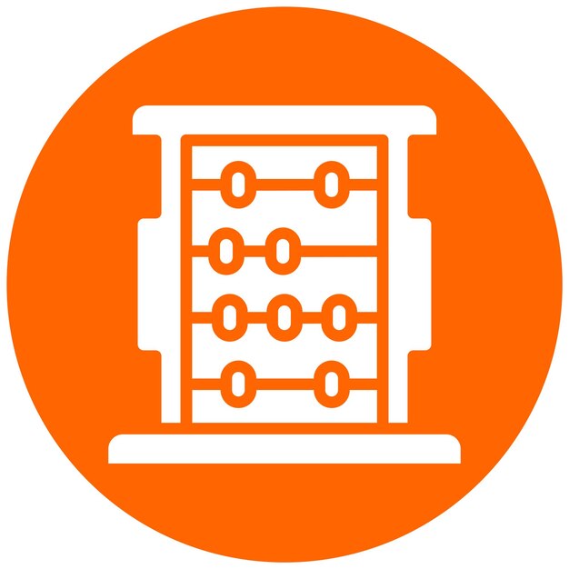Wektorowy projekt Abacus Icon Style