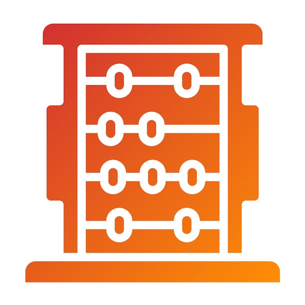 Wektorowy projekt Abacus Icon Style