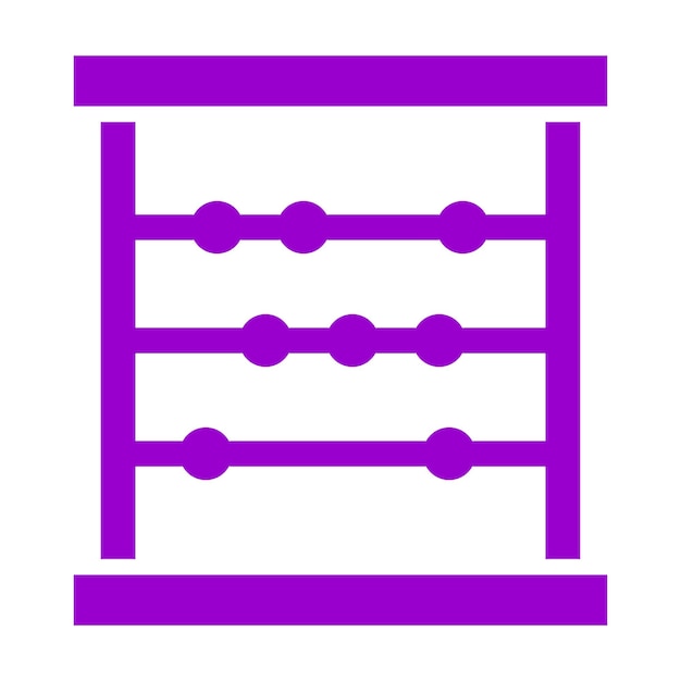 Wektorowy projekt Abacus Icon Style