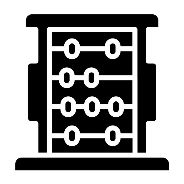 Wektorowy projekt Abacus Icon Style