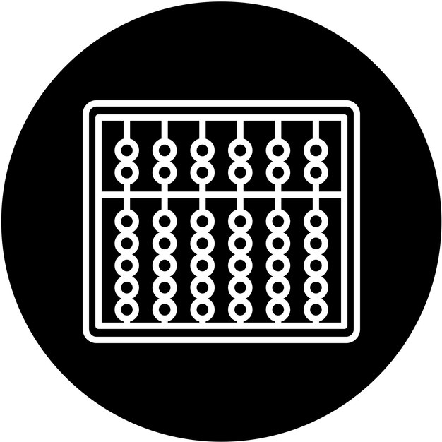 Wektorowy projekt Abacus Icon Style