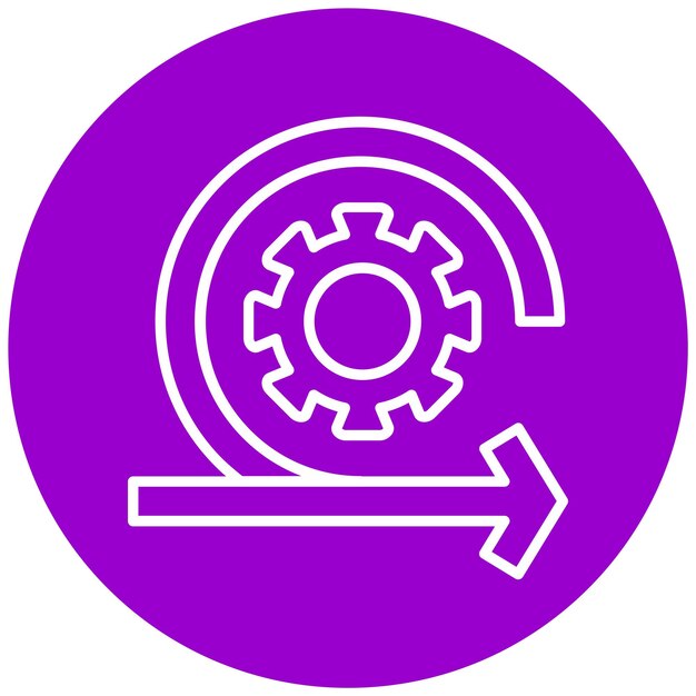 Wektorowy projekt Agile Development Icon Style
