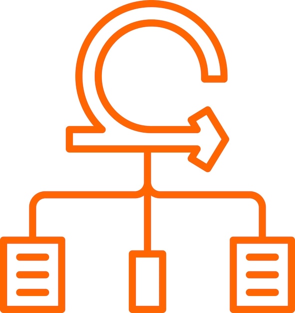 Wektorowy projekt Agile Framework Icon Style