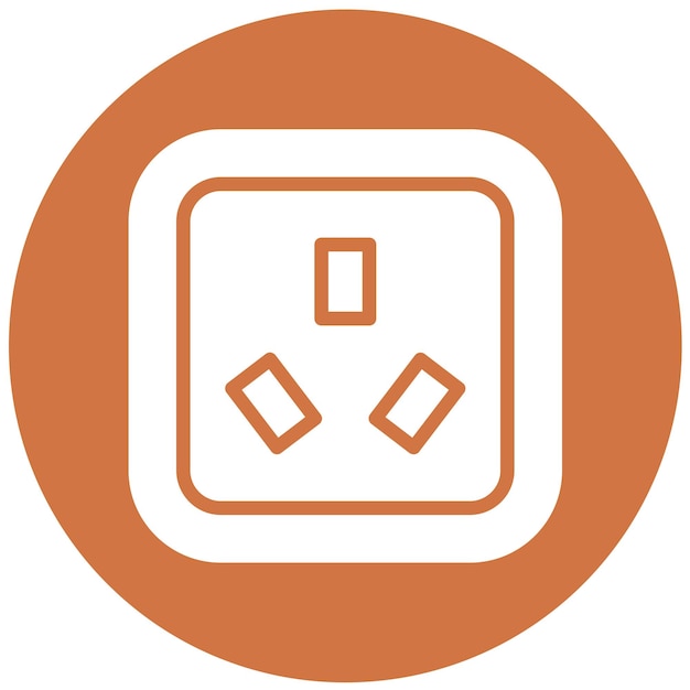 Wektorowy projekt AM Socket Icon Style