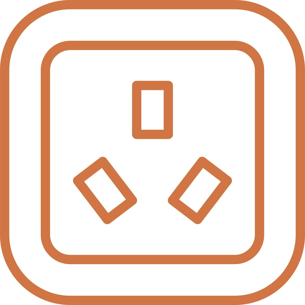 Wektorowy projekt AM Socket Icon Style