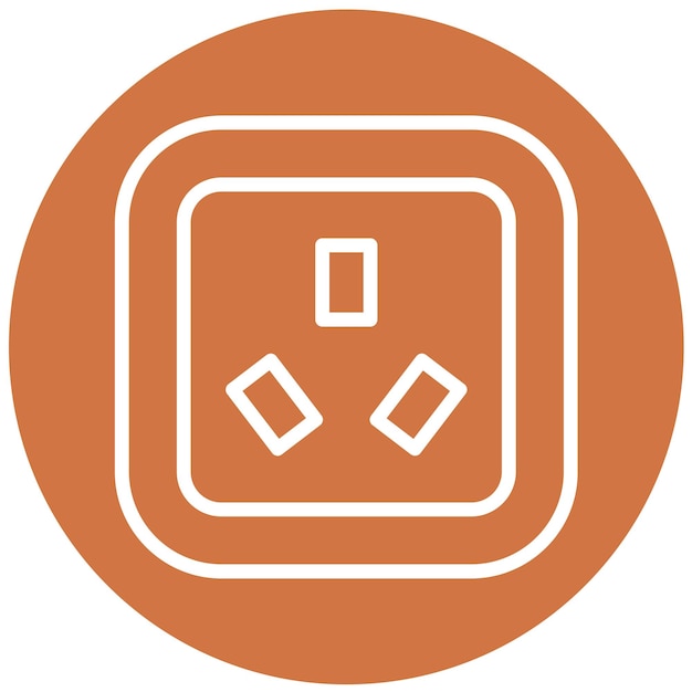 Wektorowy projekt AM Socket Icon Style