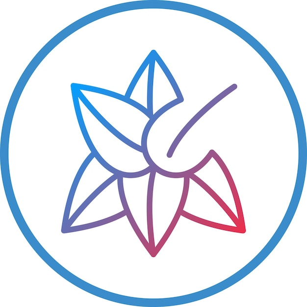 Wektorowy projekt Amaryllis Icon Style