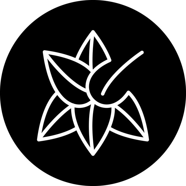 Wektorowy projekt Amaryllis Icon Style