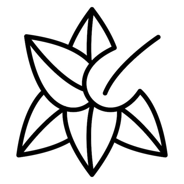 Wektorowy projekt Amaryllis Icon Style