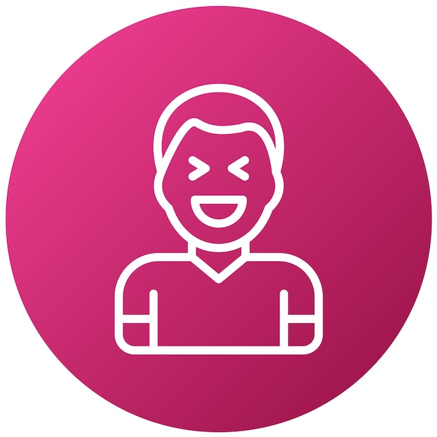 Wektorowy projekt Amuse Icon Style