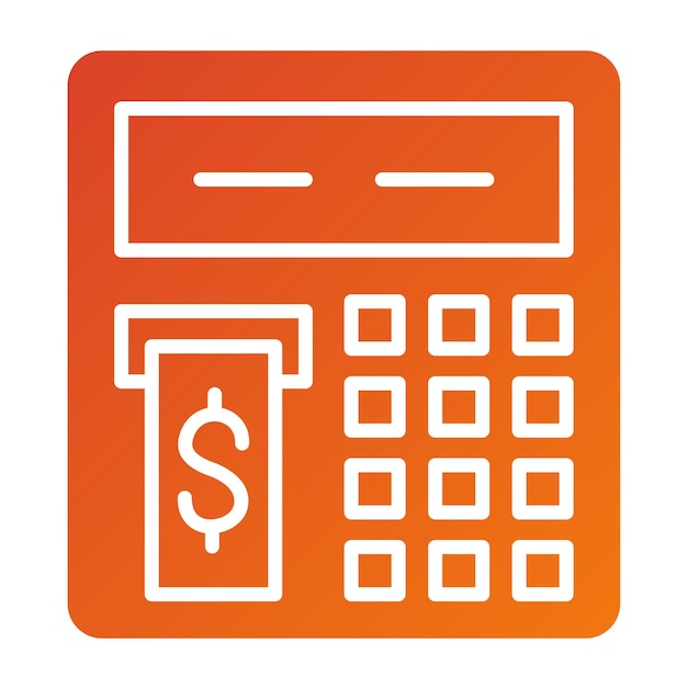 Wektorowy projekt Atm Icon Style