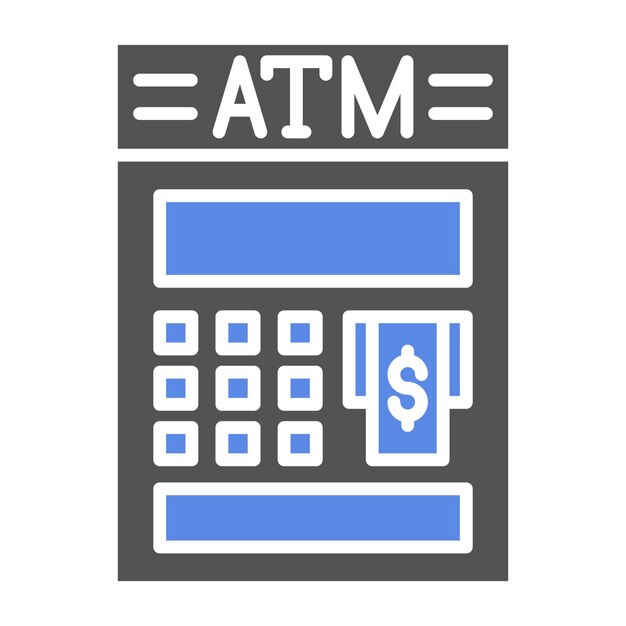 Wektorowy projekt Atm Icon Style