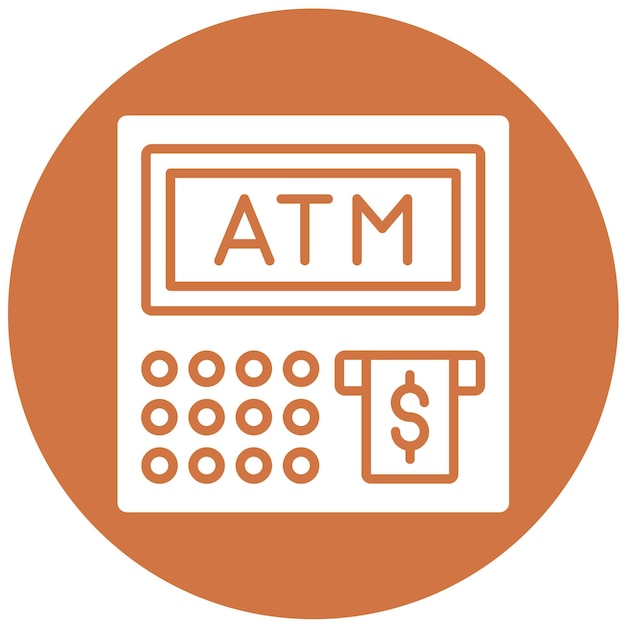 Wektorowy projekt Atm Icon Style