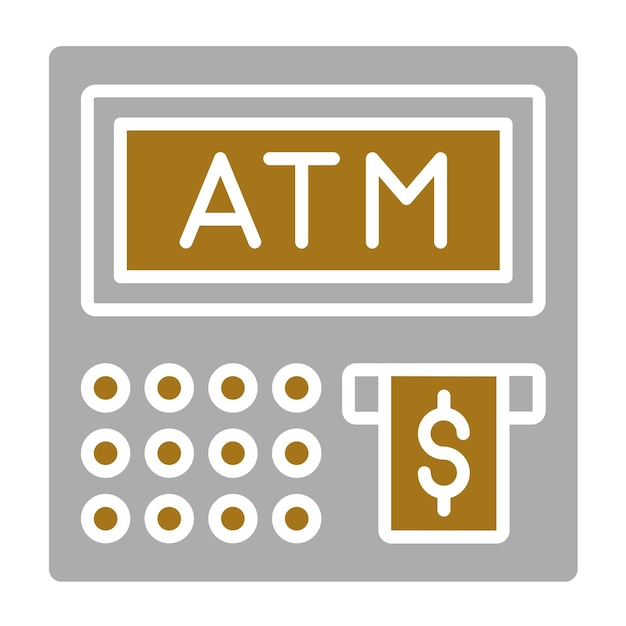 Wektorowy projekt Atm Icon Style