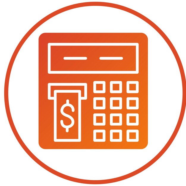 Wektorowy projekt Atm Icon Style