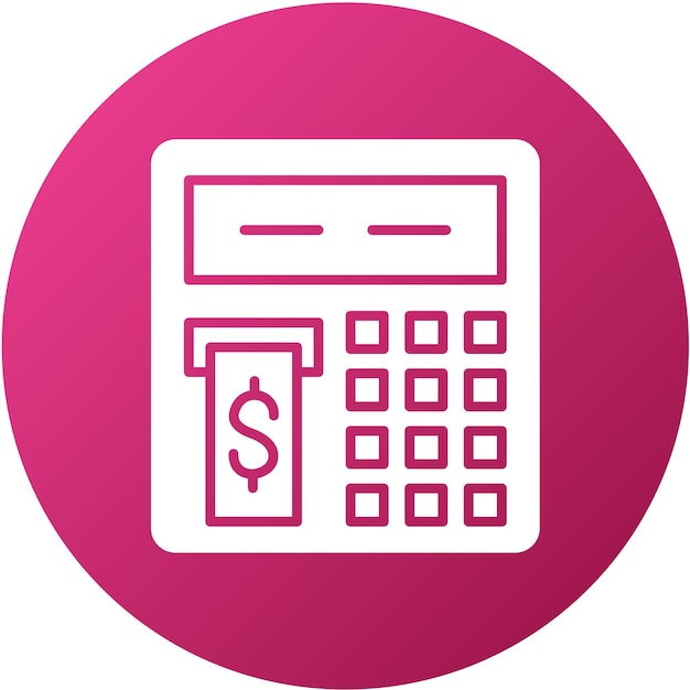 Wektorowy projekt Atm Icon Style