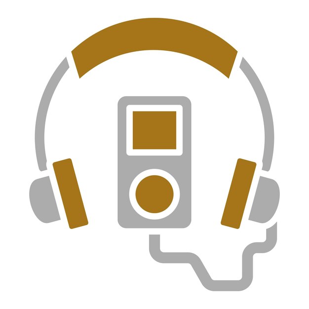 Wektorowy projekt Audio Guide Icon Style
