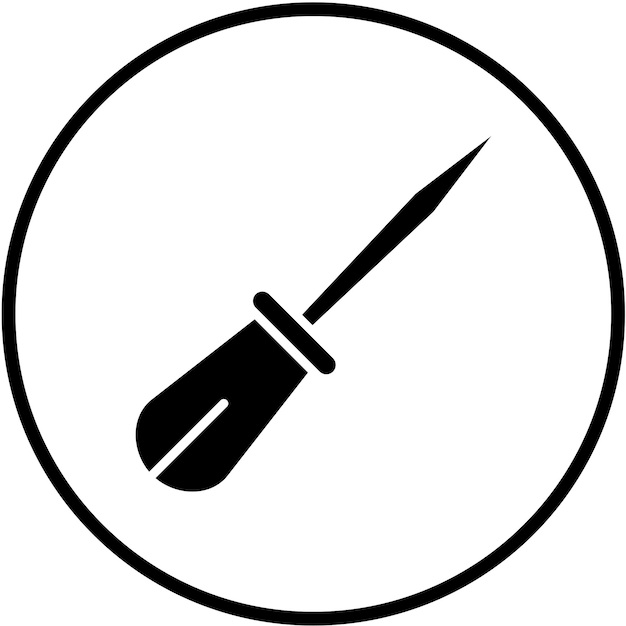 Wektorowy projekt Awl Icon Style