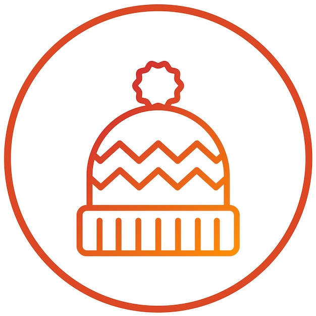 Wektorowy projekt Beanie Icon Style