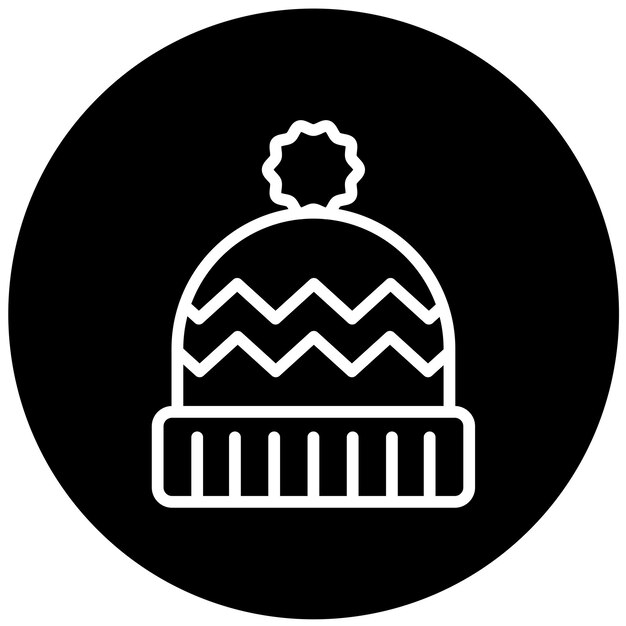Wektorowy projekt Beanie Icon Style