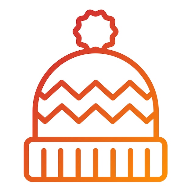 Wektorowy projekt Beanie Icon Style