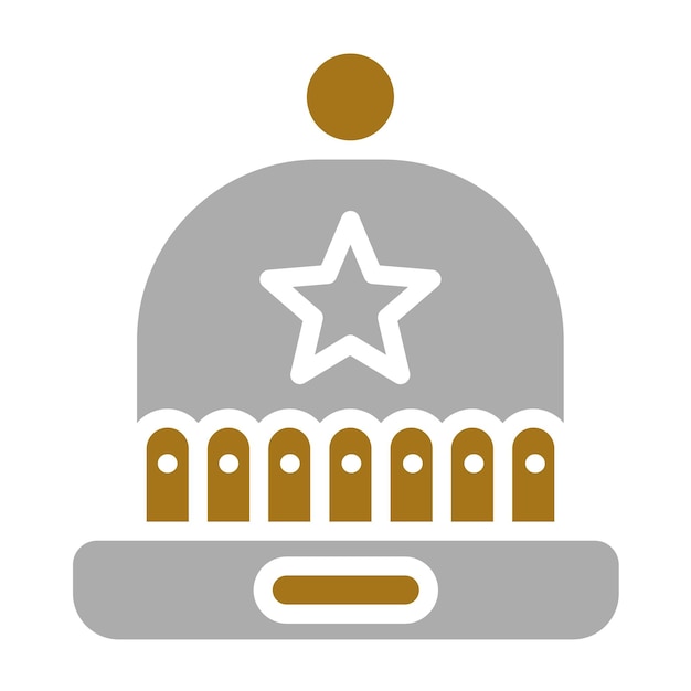 Wektorowy projekt Beanie Icon Style