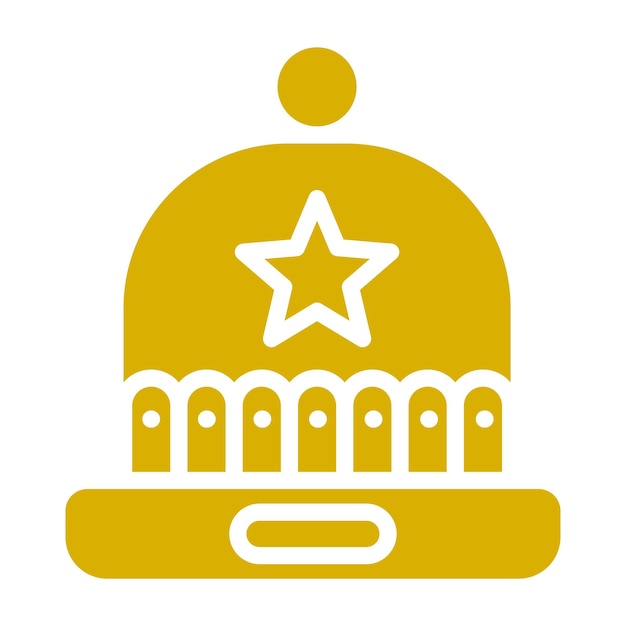 Wektorowy projekt Beanie Icon Style
