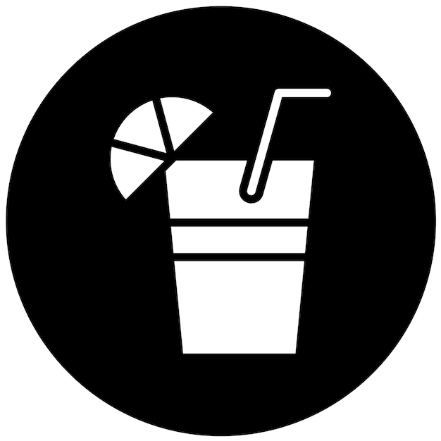 Wektorowy projekt bezpłatnych napojów Icon Style