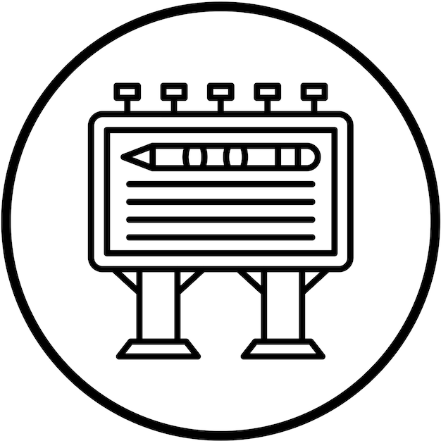 Wektorowy projekt Billboard Design Icon Style