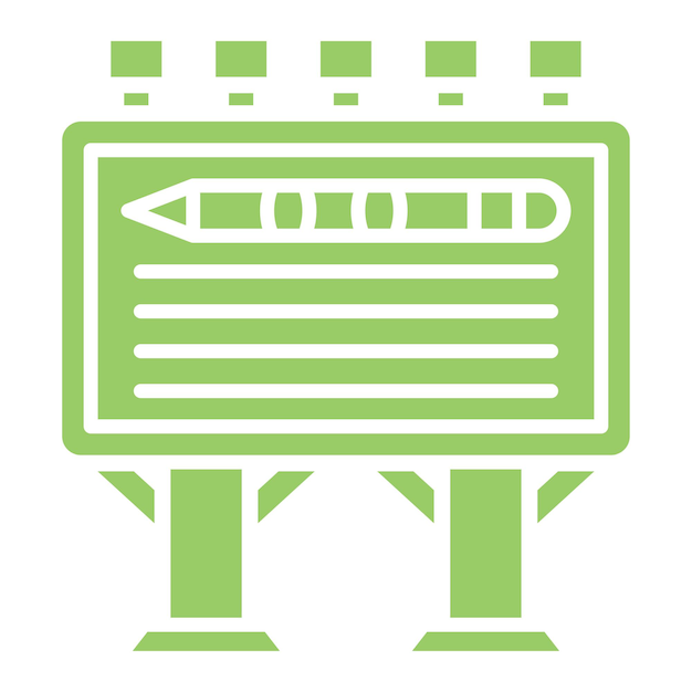 Wektorowy projekt Billboard Design Icon Style