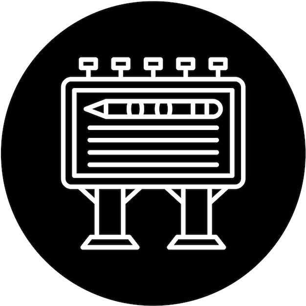 Wektorowy projekt Billboard Design Icon Style