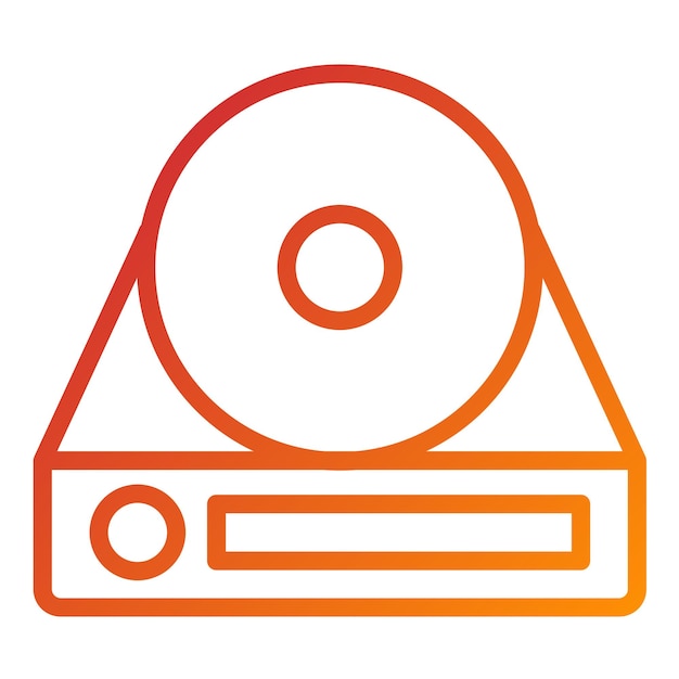 Wektorowy projekt Bluray R DL Icon Style
