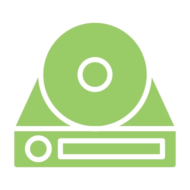 Wektorowy projekt Bluray R DL Icon Style