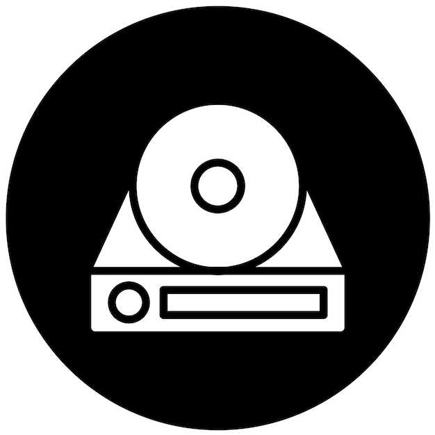 Wektorowy projekt Bluray R DL Icon Style