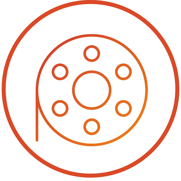 Wektorowy projekt Bobbin Icon Style