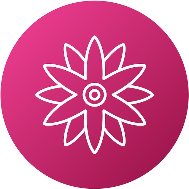 Wektorowy projekt Borage Icon Style