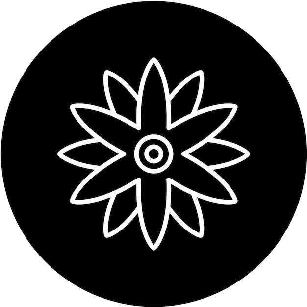 Wektorowy projekt Borage Icon Style
