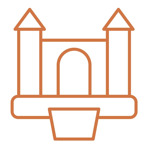 Wektorowy projekt Bouncy Castle Icon Style