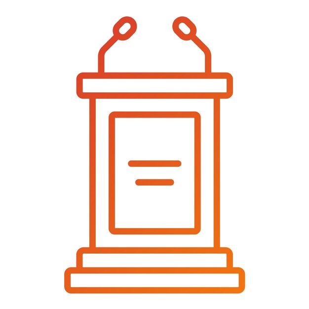 Wektorowy projekt Bully Pulpit Icon Style