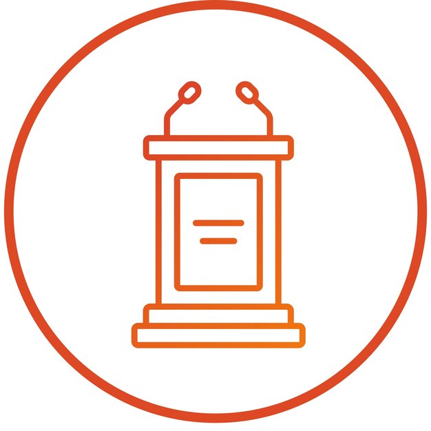 Wektorowy projekt Bully Pulpit Icon Style