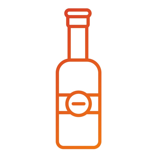 Wektorowy projekt butelek piwa Icon Style