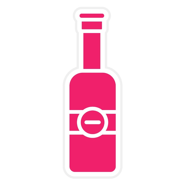 Wektorowy projekt butelek piwa Icon Style
