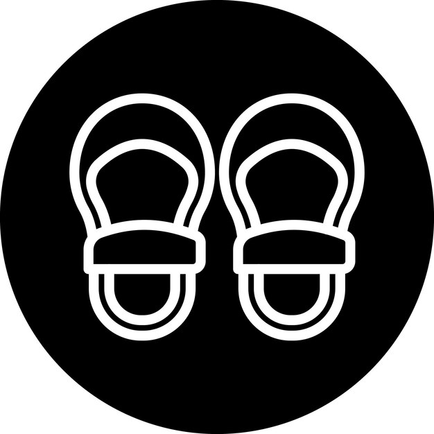 Wektorowy projekt butów dla niemowląt Icon Style