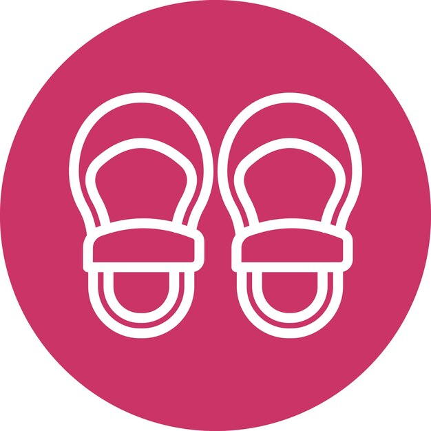 Wektorowy projekt butów dla niemowląt Icon Style